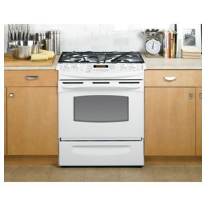 GE Profile 30 Slide-In Gas Range|PGS908DEPWW