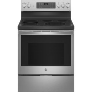 GE Profile 30 Smart  Free-Standing Electric Convection Fingerprint Resistant Range with No Preheat Air Fry|PB935YPFS