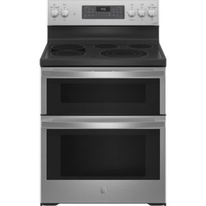 GE Profile 30 Smart Free-Standing Electric Double Oven Convection Range with No Preheat Air Fry|PB965YPFS