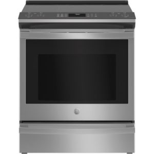 GE Profile 30 Smart Slide-In Electric Convection Fingerprint Resistant Range with No Preheat Air Fry|PSS93YPFS