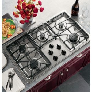 GE Profile 36 Built-In Gas Cooktop|JGP963SEKSS