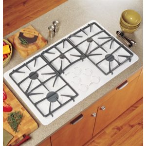 GE Profile 36 Built-In Gas Cooktop|JGP963WEKWW