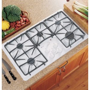 GE Profile 36 Built-In Gas Cooktop|JGP975WEKWW