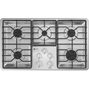 GE Profile 36 Built-In Gas Cooktop with Dishwasher-Safe Grates|PGP6036STSS