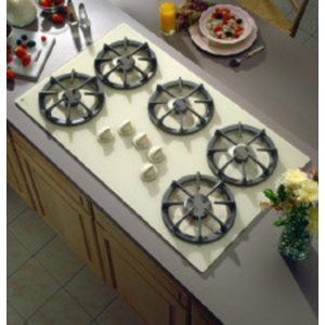 GE Profile 36 Built-In Gas Cooktop with Sealed Cooktop Burners and Up-Front Controls|JGP636AEVAA
