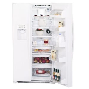 GE Profile Arctica 25.3 Cu. Ft. Side-By-Side Refrigerator|PSS25NGMWW