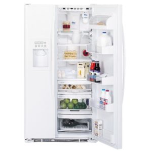 GE Profile Arctica CustomStyle 22.7 Cu. Ft. Side-By-Side Refrigerator|PSC23MGMWW