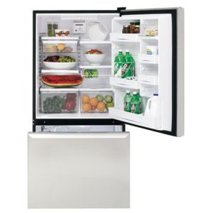 GE Profile ENERGY STAR 20.5 Cu. Ft. Bottom-Freezer Refrigerator|PDS21SBMBS