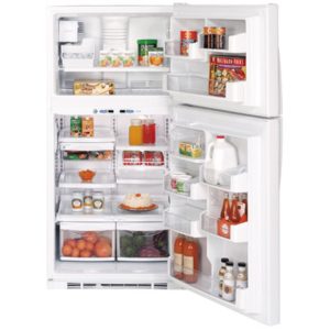 GE Profile ENERGY STAR 21.7 Cu. Ft. Top-Freezer Refrigerator with Internal Dispenser|PTS22LHRWW