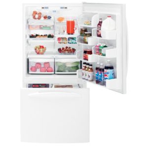 GE Profile ENERGY STAR 22.2 Cu. Ft. Bottom-Freezer Drawer Refrigerator|PDF22MCRWW