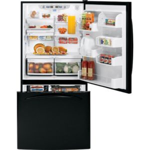 GE Profile ENERGY STAR 22.2 Cu. Ft. Bottom-Freezer Drawer Refrigerator with Internal Dispenser|PDS22MISBB
