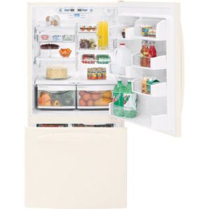 GE Profile ENERGY STAR 22.2 Cu. Ft. Bottom-Freezer Drawer Refrigerator with Internal Dispenser|PDS22MISCC