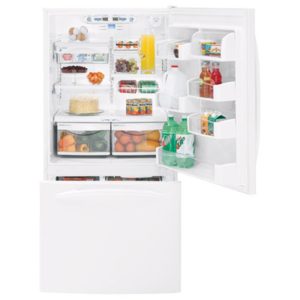 GE Profile ENERGY STAR 22.2 Cu. Ft. Bottom-Freezer Drawer Refrigerator with Internal Dispenser|PDS22MISWW