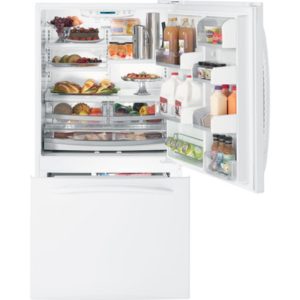 GE Profile ENERGY STAR 25.3 Cu. Ft. Bottom-Freezer|PDSF5NBXWW