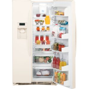 GE Profile ENERGY STAR 25.6 Cu. Ft. Side-by-Side Refrigerator with Dispenser|PSHF6RGXCC