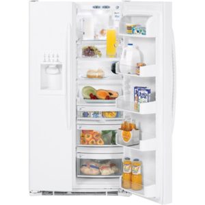 GE Profile ENERGY STAR 25.6 Cu. Ft. Side-by-Side Refrigerator with Dispenser|PSS26LGSWW