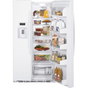 GE Profile ENERGY STAR 25.9 Cu. Ft. Side-by-Side Refrigerator with Dispenser|PSHF6MGZWW