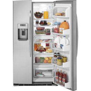 GE Profile ENERGY STAR 25.9 Cu. Ft. Side-by-Side Refrigerator with Dispenser|PSHS6MGZSS