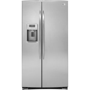 GE Profile ENERGY STAR 25.9 Cu. Ft. Side-by-Side Refrigerator with Dispenser|PSHS6PGZSS