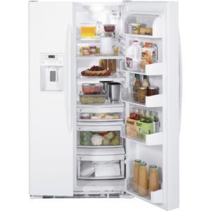 GE Profile ENERGY STAR 29.1 Cu. Ft. Side-by-Side Refrigerator with Dispenser|PSHF9PGZWW