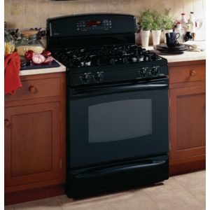 GE Profile Free-Standing Self-Clean Convection Gas on Glass Range with Warming Drawer|JGB920BEFBB