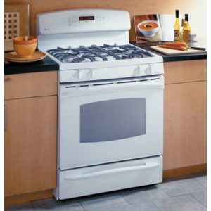 GE Profile Free-Standing Self-Clean Convection Gas Range with Warming Drawer|JGB915WEFWW
