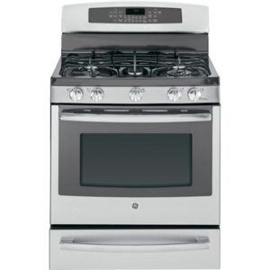 GE Profile Series 30 Dual-Fuel Free-Standing Range with Warming Drawer|P2B940SEHSS
