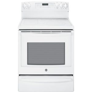 GE Profile Series 30 Free-Standing Electric Convection Range with Warming Drawer|PB930TFWW