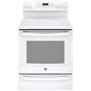 GE Profile Series 30 Free-Standing Electric Convection Range with Warming Drawer|PB930THWW