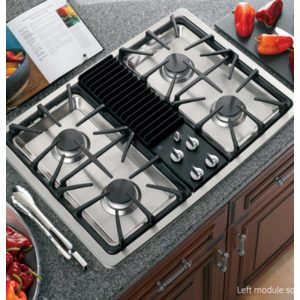 GE Profile Series Built-In Downdraft Gas Modular Cooktop|PGP990SENSS