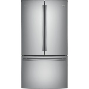 GE Profile Series ENERGY STAR 23.1 Cu. Ft. Counter-Depth French-Door Refrigerator|PWE23KSKSS