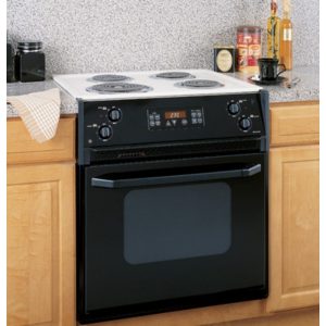 GE Spacemaker 27 Drop-In Electric Range with Self-Cleaning Oven|JMP28BCWH