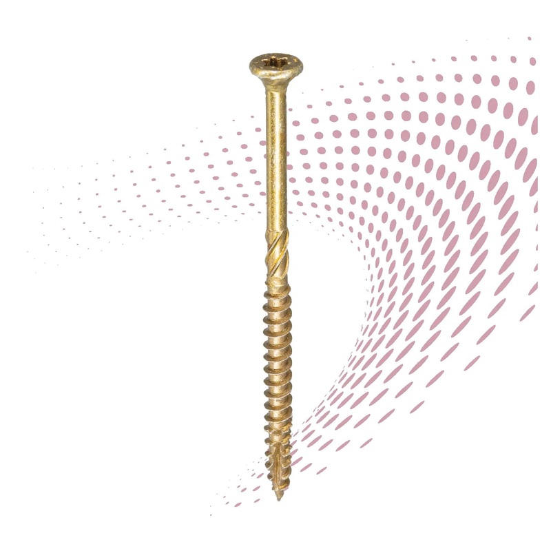 GRK FASTENERS R4 02077 Multi-Purpose Screw, #8 Thread, Star Drive, T15 Drive, 2 in OAL, Climatek-Coated