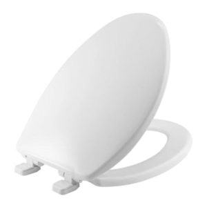 mayfair Caswell 180SLOW 000 Closed Front Toilet Seat With Cover, Yes, Elongated, Plastic, White
