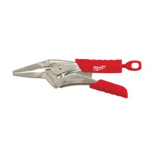 Milwaukee 48-22-3406 Locking Plier With Grip, 6 in OAL, 2.4 in Jaw Opening, 1.73 in L Jaw, Ergonomic Handle, Curved Jaw