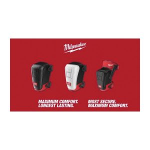 Milwaukee 48-73-6040 Non-Marring Performance Knee Pad, Rubber Cap, Foam Pad, Adjustable Buckle Closure