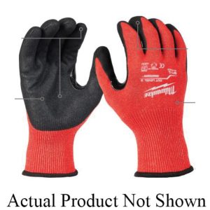 Milwaukee 48-73-8633 Gloves, XL, Knit Wrist Cuff, Nitrile Glove