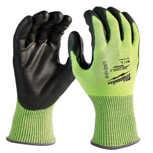 Milwaukee 48-73-8942 High Visibility Work Gloves, L, Polyurethane Glove