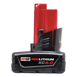 Milwaukee M12 REDLITHIUM 48-11-2460 Battery Pack, 12 V, 6 Ah Battery Capacity