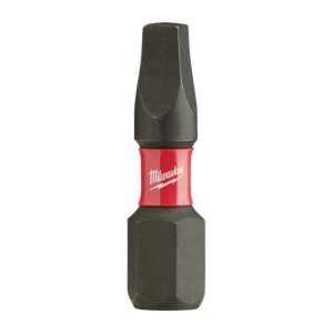 Milwaukee SHOCKWAVE 48-32-4423 Insert Screwdriver Bit, Square Recessed Point, #3 Point, 1 in OAL, Steel