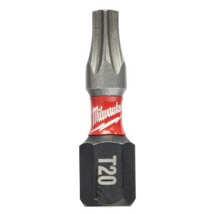 Milwaukee SHOCKWAVE 48-32-5011 Power Bit, Torx Point, T20 Point, 1 in OAL