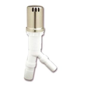 Mountain Plumbing Products MT400U/CPB Round Air Gap Unit With Plastic or Metal Cover, Polished Chrome