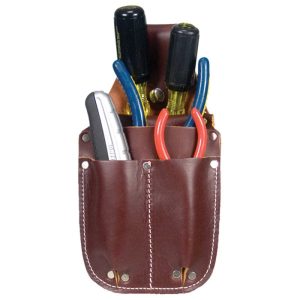 Occidental Leather 5057 Pocket Caddy, 6 in W, 10 in H, 4-Pocket, Leather