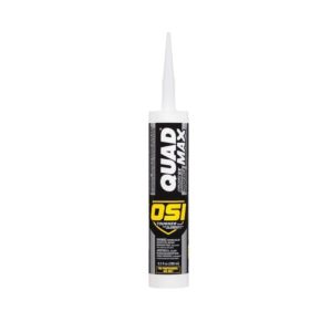 OSI QUAD Max 1868684 Sealant, Liquid, White, Alcohol, Polymer Base, 24 to 72 hr Curing, 9.5 fl-oz, Cartridge