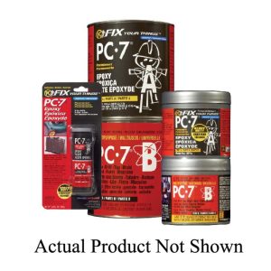 PC PC-7 Series 027776 Epoxy Stick, Paste, Gray, Mild, 1:1 Mixing Ratio, 24 hr Curing, 1 hr Work Life, 2 oz