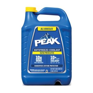 PEAK PKPB53 Anti-Freeze and Coolant, 1 gal, Bottle, Yellow