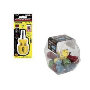 Picquic Teeny Turner 06101B Multi-Bit Screwdriver, Phillips, Slotted, Star Point, Magnetized Tip, 7 -Piece