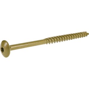 PowerPro 47871 Exterior Construction Lag Screw, Carbon Steel, Epoxy-Coated, 4 in OAL