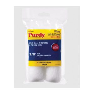 Purdy WhiteDove 14G605062 Wire Mini Roller, 6-1/2 in L, 3/8 in Thick Nap, Semi-Smooth, Smooth, Very Smooth Surface