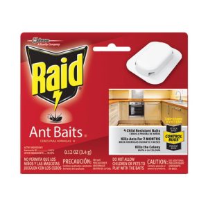 Raid 76746 Child-Resistant Ant Baits III, Paste, Mild, Attracts: Ants, 0.24 oz, Box